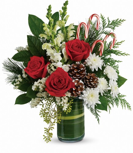 Festive Pines Bouquet from Richardson's Flowers in Medford, NJ